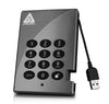 A25-PL256-500 | Apricorn Aegis Padlock 500GB 5400RPM USB 2.0 8MB Cache Encrypted 2.5-inch External Hard Drive