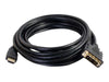 82030 | C2G 1.1.5m HDMI to DVI Adapter 1.5-Meter Cable DVI-D Digital Video Cable Video Cable single link HDMI / DVI DVI-D (M) to HDMI (M) double shielded Black