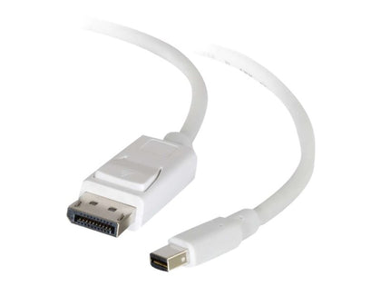 84297 | C2G Mini DisplayPort to DisplayPort Adapter 1-Meter Cable Mini DisplayPort (M) to DisplayPort (M) White