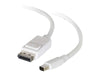 84297 | C2G Mini DisplayPort to DisplayPort Adapter 1-Meter Cable Mini DisplayPort (M) to DisplayPort (M) White