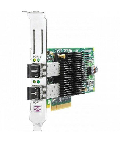 AJ763A HPE StorageWorks 82E Dual Port Fibre Channel 8Gbps PCI Express 2.0 x4 HBA Network Card