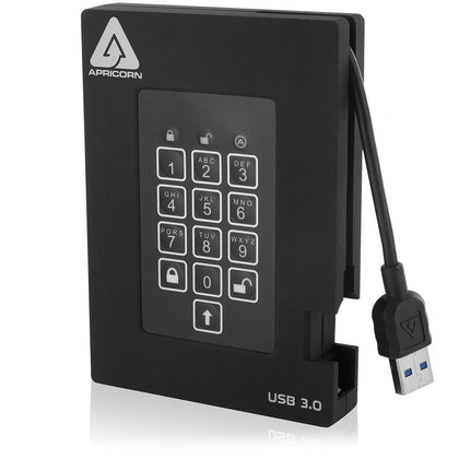 A25-3PL256-S2000F | Apricorn Aegis Padlock 2TB USB 3.0 (AES-256 / FIPS SED) External Solid State Drive