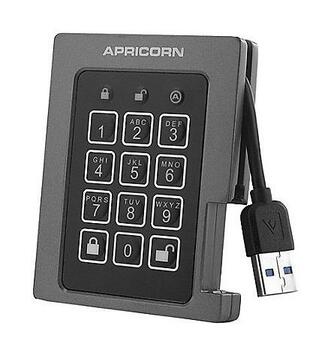 ASSD-3PL256-240F | Apricorn Aegis Padlock 240GB USB 3.0 (AES-256 FIPS 140-2) External Solid State Drive