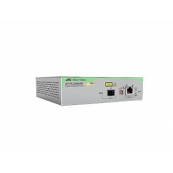 AT-PC2000/SP-90 | Allied Telesis 1000T PoE+ to 1000X SFP Media Converter