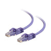 83630 | C2G Cat6 Booted Unshielded (UTP) Network Patch Cable Patch cable RJ-45 (M) to RJ-45 (M) 50 cm UTP CAT 6 molded, snagless, stranded purple
