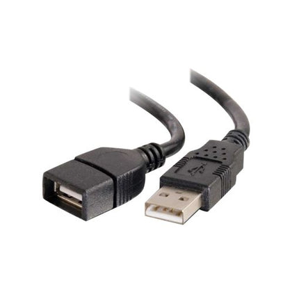 82108 | C2G 3m USB 2.0 A Male to A Female Extention Cable (9.8ft) USB extension Cable USB (M) to USB (F) 3 m Black