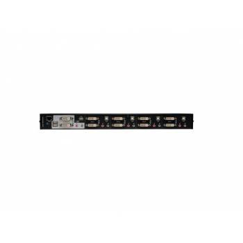 B004-2DUA4-K | Tripp-Lite 4-Port Dual Monitor DVI KVM Switch with Audio and USB 2.0 Hub