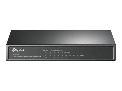 TL-SF1008P V5 | TP-Link TL-SF1008P V5 Switch unmanaged 8 x 10/100 (4 PoE) desktop PoE (57 W)