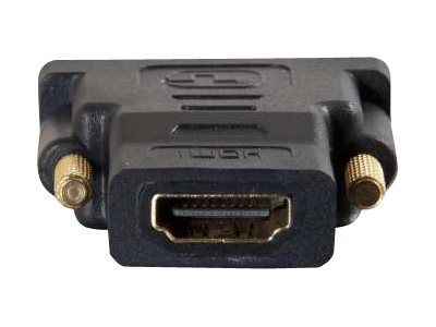 80347 | C2G Velocity Inline Adapter Video Adapter HDMI / DVI DVI-D (M) to HDMI (F) Black