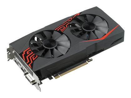 EX-RX570-O4G | Asus EX-RX570-O4G OC Edition Graphics Card Radeon RX 570 4 GB GDDR5 PCIe 3.0 x16 DVI HDMI DisplayPort