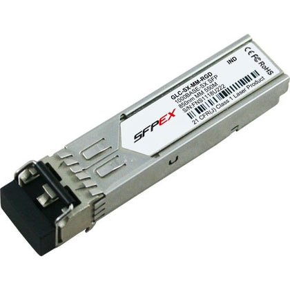GLC-SX-MM-RGD= | Cisco Multi-mode 1.25Gbps 1000Base-SX Fiber 550m 850nm Duplex LC Connector SFP Network Transceiver Module