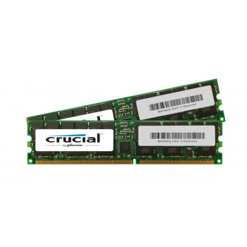 CT2KIT12872Y40B | Crucial Technology 2GB Kit (2 X 1GB) PC3200 ECC Registered DDR-400MHz CL3 184-Pin DIMM 2.5V Memory