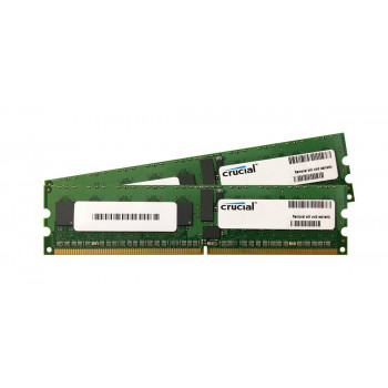 CT2KIT51272AB80E | Crucial Technology 8GB Kit (2 X 4GB) PC2-6400 ECC Registered DDR2-800MHz CL6 240-Pin DIMM 1.8V Memory