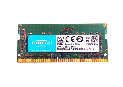 CT4G4SFS8213 | Crucial 4GB PC4-17000 non-ECC Unbuffered DDR4-2133MHz CL15 260-Pin SODIMM 1.2V Single Rank Memory