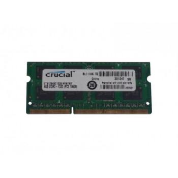 CT51264BC1339.M16FKD | Crucial 4GB PC3-10600 non-ECC Unbuffered DDR3-1333MHz CL9 204-Pin SODIMM 1.5V Dual Rank Memory
