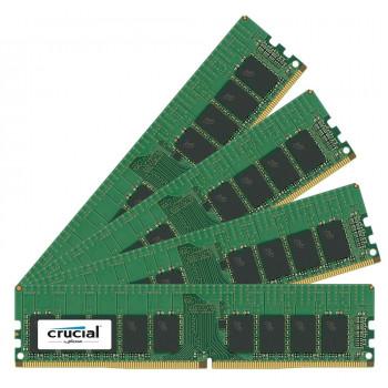 CT7081863 | Crucial 32GB Kit (4 x 8GB) PC4-19200 ECC Unbuffered DDR4-2400MHz CL17 288-Pin DIMM 1.2V Single Rank Memory upgrade for ASRock X99 OC Formula