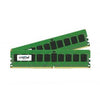 CT7125024 | Crucial Technology 8GB Kit (2 X 4GB) PC4-19200 ECC Registered DDR4-2400MHz CL17 288-Pin DIMM 1.2V Single Rank Memory Upgrade for Supermicro SuperServer 1028U-TR4+ System