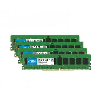 CT9604105 | Crucial 128GB Kit (4 x 32GB) PC4-19200 ECC Registered DDR4-2400MHz CL17 288-Pin 1.2V Dual Rank Memory for Intel S2600WTT