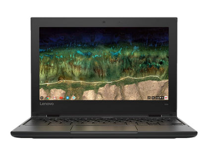 81ES0005UK | Lenovo 500e Chromebook 81ES Flip design Celeron N3450 / 1.1GHz Chrome OS 4GB RAM 32GB eMMC 11.6" IPS Touchscreen 1366 x 768 (HD) HD Graphics 500 Wi-Fi Laptop