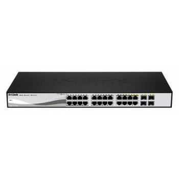 DGS-1210-24 | D-Link 24-Port Gigabit WebSmart Switch with 4 Combo SFP