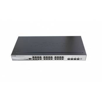 DGS-1510-28X | D-Link 28-Port 10/100/1000Base-T Layer-3 Managed Stackable Gigabit Ethernet Switch with 4 10-Gigabit SFP+ Ports