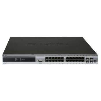 DGS-3627 | D-Link xStack Managed 24-Port Gigabit Stackable L3 Switch 4 SFP Combo Ports 3 10-Gig Slots IPv6