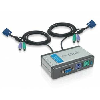 DKVM-2K | D-Link DKVM-2K 2-Port KVM Switch 2 x 1 2 x mini-DIN (PS/2) Keyboard 2 x mini-DIN (PS/2) Mouse 2 x HD-15 Video