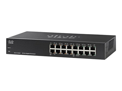 SG110-16HP-UK | Cisco Small Business SG110-16HP Switch unmanaged 8 x 10/100/1000 + 8 x 10/100/1000 (PoE) desktop wall-mountable PoE (64 W)