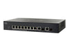 SF302-08PP-K9-UK | Cisco Small Business SF302-08PP Switch L3 Managed 8 x 10/100 (PoE+) + 2 x combo Gigabit SFP desktop Rack-Mountable PoE+ (62 W)