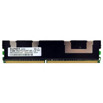EBE51FD8AGFD-6E-E | Elpida 512MB PC2-5300 Fully Buffered DDR2-667MHz CL5 240-Pin DIMM 1.8V Single Rank Memory Module