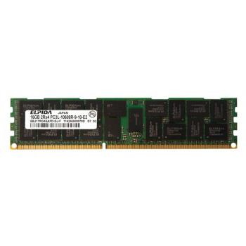 EBJ17RG4EAFD-DJ-F | Elpida 16GB PC3-10600 ECC Registered DDR3-1333MHz CL9 240-Pin DIMM 1.35V Low Voltage Dual Rank Memory Module