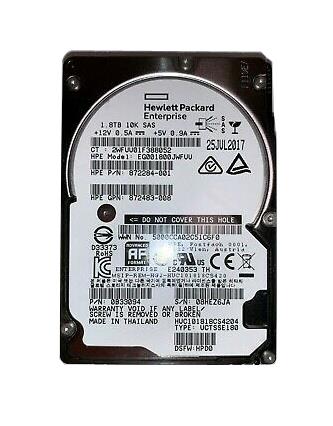 EG001800JWFUU HPE 1.8TB 10000RPM SAS 12Gbps 2.5-inch Hard Drive for HPE Proliant G8 G10