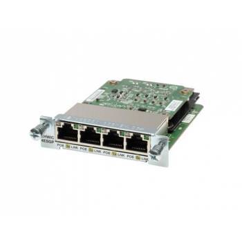 EHWIC-4ESG-P Cisco 4-Ports Gigabit POE Plug-in Ethernet Switch Module
