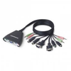 F1DL102PEA | Belkin 2-Port KVM Switch-PS/2 2 x 1 2 x mini-DIN (PS/2) Keyboard 2 x mini-DIN (PS/2) Mouse 2 x HD-15 Video