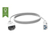 TC 1MIECEXT | Vision Professional 1M IEC POWER EXTENSION Cable C13 TO C14 White Conductor thickness: 0.75mm2 Voltage Rating: 250V Amp Rating 10A Outer Diameter: 6.8mm