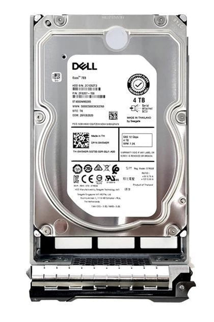 FN2YX Dell 4TB 7200RPM SAS 12Gbps 512n 14G Hot-Pluggable 3.5-inch Hard Drive