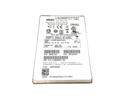 HUSMM1620ASS201 HGST Ultrastar SSD1600MM 200GB MLC SAS 12Gbps 2.5-Inch Solid State Drive