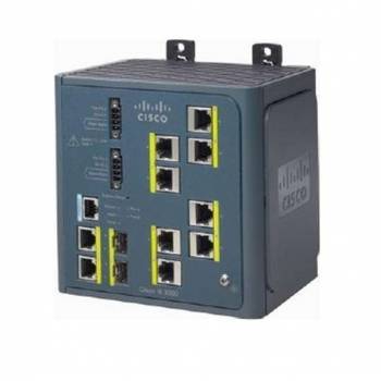 IE-3000-8TC-E Cisco 8-Port 10/100Base-TX Layer-2 Managed Fast Ethernet Switch with 2 Combo Gigabit SFP Ports