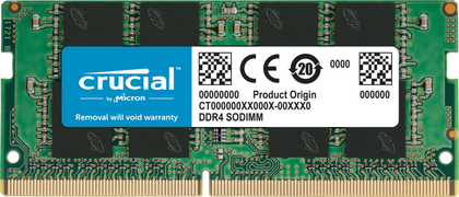 CT16G4SFD8266 | Crucial 16GB PC4-21300 DDR4-2666MHz non-ECC Unbuffered CL19 260-Pin SoDimm 1.2V Dual Rank Memory Module