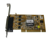 JJ-P04621 SIIG IO1876 Quartet Serial 550 PCI Adapter 4 x DB-9 RS-232 Serial Plug-in Card DB-9 Fan-out Cable OEM