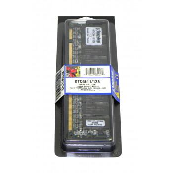 KTC6611/128 | Kingston 128MB PC100 non-ECC Unbuffered 100MHz CL2 168-Pin DIMM 3.3V Memory
