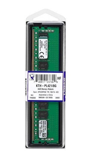 KTH-PL421/8G | Kingston 8GB DDR4 Reg ECC PC4-17000 2133Mhz Single Rank, x4 RDIMM Memory