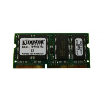 KTM-TP390X/64 | Kingston 64MB PC100 non-ECC Unbuffered 100MHz CL2 144-Pin SODIMM 3.3V Memory