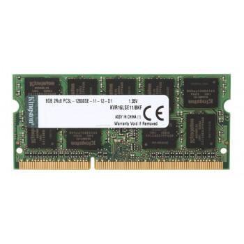KVR16LSE11/8KF | Kingston 8GB PC3-12800 ECC Unbuffered DDR3-1600MHz CL11 204-Pin SODIMM 1.35V Low Voltage Memory
