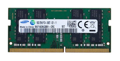 M471A2K43BB1-CRC | Samsung 16GB PC4-19200 non-ECC Unbuffered DDR4-2400MHz CL17 260-Pin SODIMM 1.2V Dual Rank Memory