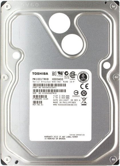 MK1001TRKB | Toshiba 1TB 7200RPM SAS 6Gb/s 3.5-inch Near Line Hard Drive