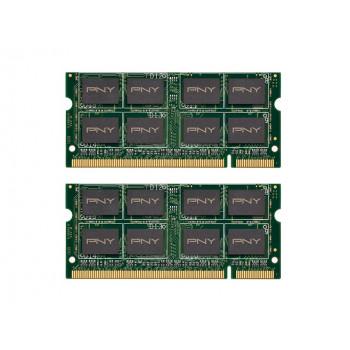 MN2048KD2-667 PNY 2GB Kit (2 X 1GB) PC2-5300 non-ECC Unbuffered DDR2-667MHz CL5 200-Pin SODIMM 1.8V Dual Rank Memory