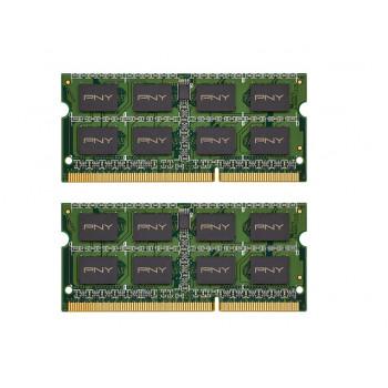 MN4096KD3-1066 PNY 4GB Kit (2 X 2GB) PC2-8500 non-ECC Unbuffered DDR2-1066MHz CL7 200-Pin SODIMM 1.5V Dual Rank Memory