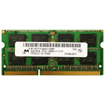 MT16KTF51264HZ-1G6M1 | Micron Technology 4GB PC3-12800 non-ECC Unbuffered DDR3-1600MHz CL11 204-Pin SODIMM 1.35V Low Voltage Dual Rank Memory
