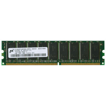 MT18VDDT12872AG-265 | Micron Technology 1GB PC2100 ECC Unbuffered DDR-266MHz CL2.5 184-Pin DIMM 2.5V Memory